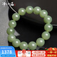 凈心石和田玉手串淺青玉晴水綠圓珠玉手鏈單珠約14mm