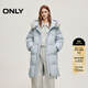 ONLY2025冬季新款90白鵝絨簡(jiǎn)約百搭毛領(lǐng)中長(cháng)款羽絨服女|125412017 C41拂黎灰色 XS