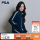 FILA MUSE楊冪同款斐樂(lè )女裝針織長(cháng)袖外套2026夏新款時(shí)尚防曬立領(lǐng)上衣 藏煙藍-DB S 160/80A/S
