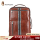 暇步士（Hush Puppies）雙肩包男休閑復古男15.6英寸大容量電腦書(shū)包商務(wù)男士背包禮物