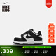 耐克嬰童平底易穿脫運動(dòng)鞋春季男女童寶寶板鞋NIKE DUNK CW1589 100白色/黑/白色 27