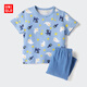 優(yōu)衣庫嬰幼兒寶寶UT繪本合作系列快干睡衣/短袖起居服481807 63 天藍色 90