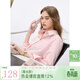 三彩2025夏季新款職場(chǎng)通勤百搭OL襯衫中長(cháng)寬松長(cháng)袖襯衣開(kāi)衫Z 櫻花粉 XL 170/92A