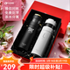 Vanow情侶款保溫杯男女一對高顏值結婚生日禮物水杯實(shí)用送禮定制水杯 紳士黑+優(yōu)雅白(禮盒包裝)