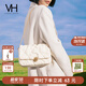 VANESSA HOGAN VH女包蓬蓬軟包質(zhì)感柔軟褶皺菱格方包百搭腋下包牛皮單肩斜挎包