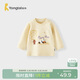 童泰（TONGTAI）寶寶T恤春秋純棉嬰兒衣服兒童休閑外出上衣長(cháng)袖打底衫黃色100cm