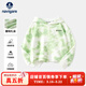 納維凱爾兒童衛衣男童衛衣女童長(cháng)袖T恤連帽扎染舒適保暖時(shí)尚百搭 扎染帽衫新灰綠 150