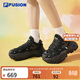 斐樂(lè ) FUSION斐樂(lè )潮牌女鞋硬糖鞋厚底老爹鞋女運動(dòng)鞋女 黑色-BK 38