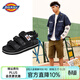 Dickies涼鞋男鞋夏季輕便涼拖鞋男士戶(hù)外沙灘鞋潮流休閑情侶鞋 黑色（男女款） 42