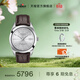 天梭（TISSOT）官旗 瑞士手表風(fēng)度系列時(shí)尚自動(dòng)機械硅游絲機芯男士腕表送男友 銀盤(pán)皮帶T127.407.16.031.01