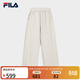 FILA 斐樂(lè )官方女士針織長(cháng)褲2026春季新款時(shí)尚休閑舒適加絨直筒褲 輕卡其-LK M 165/66A/M