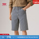 Levi's李維斯工裝新款男巴恩風(fēng)士568休閑寬松直筒牛仔短褲 藍白 32