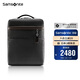 新秀麗（Samsonite）電腦包上新牛皮男包男士雙肩包時(shí)尚背包黑色/咖色14英寸BC9*09010