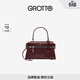 GROTTO個(gè)樂(lè )經(jīng)典R66系列mini質(zhì)感通勤手提單肩斜挎包手機包禮物 波多爾紅MINI 碼