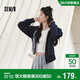 森馬（Semir）外套女春季彎刀袖燈籠袖連帽2026小個(gè)子時(shí)尚顯瘦夾克10A126108004
