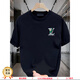 倉石一樹(shù)美式潮牌米奇短袖t恤男2026夏季新款潮流寬松純棉休閑體恤 黑色 3XL 170-200斤