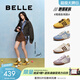 百麗（Belle）張凌赫同款彩虹豆透氣新款德訓鞋女商場(chǎng)運動(dòng)阿甘鞋D5R1DAM6預售 芥末黃【周雨彤同色】 (熱賣(mài)色） 37