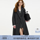 范思藍恩鉆石立裁系列小個(gè)子雙面呢大衣女秋冬復古羊駝毛外套14216 高級灰 M
