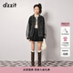 DZZIT明星同款地素牛仔外套秋冬水洗黑寬松版型設計女 黑色 M