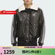 阿迪達斯（adidas）三葉草棉服男裝女裝25秋冬新款機車(chē)風(fēng)運動(dòng)服翻領(lǐng)加厚保暖夾克棉襖 KF3691 黑色 M