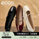 愛(ài)步（ECCO）芭蕾舞鞋女 時(shí)尚瑪麗珍方頭低跟淺口單鞋平底鞋 舞悅234333 黑色23433304001 （牛皮革） 37