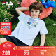 FILA X UNDERBOBO聯(lián)名兒童短袖T恤2026年夏季男女小童上衣