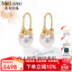 meluxe美奈 繁花 18K金akoya海水珍珠耳飾K金耳扣耳環(huán)  生日禮物送老婆 8.5-9mm