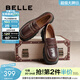 百麗（Belle）牛皮歡樂(lè )奏jk樂(lè )福鞋商場(chǎng)同款百搭休閑鞋D2P1DAA5預售 啡色 37 (235mm)