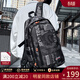 viney旅行背包男大容量雙肩包潮流ins高中生大學(xué)生休閑通勤書(shū)包時(shí)尚簡(jiǎn)約電腦包 黑色