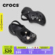 CROCS卡駱馳厚底云朵洞洞鞋時(shí)尚百搭老爹鞋戶(hù)外沙灘鞋一腳蹬|206750 黑色-001(含智必星) 38 (240mm)
