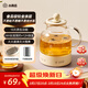 小南瓜養生壺多功能全自動(dòng)煮茶器家用燒水壺電熱水壺恒溫壺茶壺家電茶壺燒水器煮水壺玻璃壺鈦金一體壺 米黃色【濾網(wǎng)款】 1L