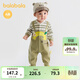 巴拉巴拉【商場(chǎng)同款】嬰兒連體衣秋裝寶寶外出爬服可愛(ài)萌 土灰綠40924 90cm