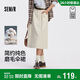 森馬（Semir）[商場(chǎng)同款]半身裙女磨毛純棉長(cháng)裙2025秋氣質(zhì)純色傘裙101525120002
