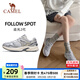 駱駝（CAMEL）追光2代2026慢跑鞋男復古休閑運動(dòng)跑步鞋女 K26BX53062，芯片灰/銀，女 37