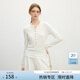范思藍恩范思藍恩針織T恤女軟糯打底衫2025春?jiǎn)未┙?jīng)典百搭亨利領(lǐng)11043 米白 S