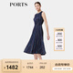 PORTS寶姿女裝春季新款氣質(zhì)通勤百褶連衣裙女ALP8D083RPP087 丈青混色 S (4)