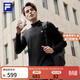 FILA 斐樂(lè )官方男子針織長(cháng)袖上衣2026春季新款健身運動(dòng)簡(jiǎn)約基礎長(cháng)T 深黑-BK L 175/96A/L