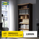 宜家（IKEA）HEMNES漢尼斯客廳簡(jiǎn)約儲物書(shū)柜高柜家用靠墻落地收納書(shū)架 白色漆/淺褐色