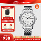 古尊（GOLGEN）手表男士自動(dòng)機械表雙日歷腕表防水精睿系列生日禮物送男友6037 白盤(pán)機械雙歷GN.6037M.PS