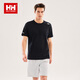 HELLY HANSEN, HH海麗漢森hh26夏休閑輕薄舒適抗菌短袖T恤 黑色 2XL