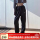 耐克（NIKE）女運動(dòng)褲 春秋針織束腳休閑褲 舒適休閑 FN2435-010 黑 L