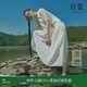 日著(zhù)俠拂米V領(lǐng)短袖連衣裙2025夏季新款原創(chuàng  )印花氣質(zhì)高級中長(cháng)裙女 拂米 S