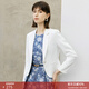 顏域氣質(zhì)西裝外套女士2025新款春季收腰顯瘦職業(yè)裝高級感白色正裝 白色 S