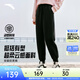 安踏（ANTA）束腳褲丨運動(dòng)長(cháng)褲女春季寬松加絨親膚針織褲舒適休閑褲收口衛褲 【奶芙褲-收口褲腳】基礎黑 XS （155/推薦80-95斤）