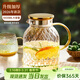 憶壺茶茶壺玻璃涼水壺耐高溫冷水壺大容量涼水杯家用泡茶壺套裝 1800ML涼水壺
