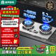 容聲燃氣灶家用天然氣液化氣燃氣灶煤氣灶家用5.2KW臺式嵌入式猛火爐具煤氣灶具雙灶猛火一級能效節能 【高配款】不銹鋼純銅雙九腔+雙邊定時(shí)+防風(fēng)聚能 天然氣5.2KW（管道）