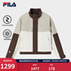 FILA 斐樂(lè )官方女士棉服2026春新款時(shí)尚休閑寬松拼色夾克保暖外套 深土色-BN M 165/84A/M