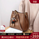 viney水桶包包女包牛皮單肩手提包大容量生日禮物送女友老婆 【駝色】實(shí)用高檔輕奢通勤大包