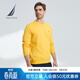諾帝卡（NAUTICA）【商場(chǎng)同款】男裝春夏款男女同款情侶多色親膚透氣衛衣KO2102 7YB-黃色（221） XL