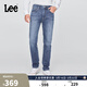 Lee25秋新舒適中腰錐形五袋款中深藍色男牛仔褲 中深藍  34 